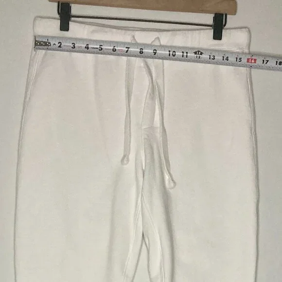 Frank & Eileen Christine Tulip Ankle Sweatpants White Sz M Medium EUC Cabincore - Picture 8 of 16
